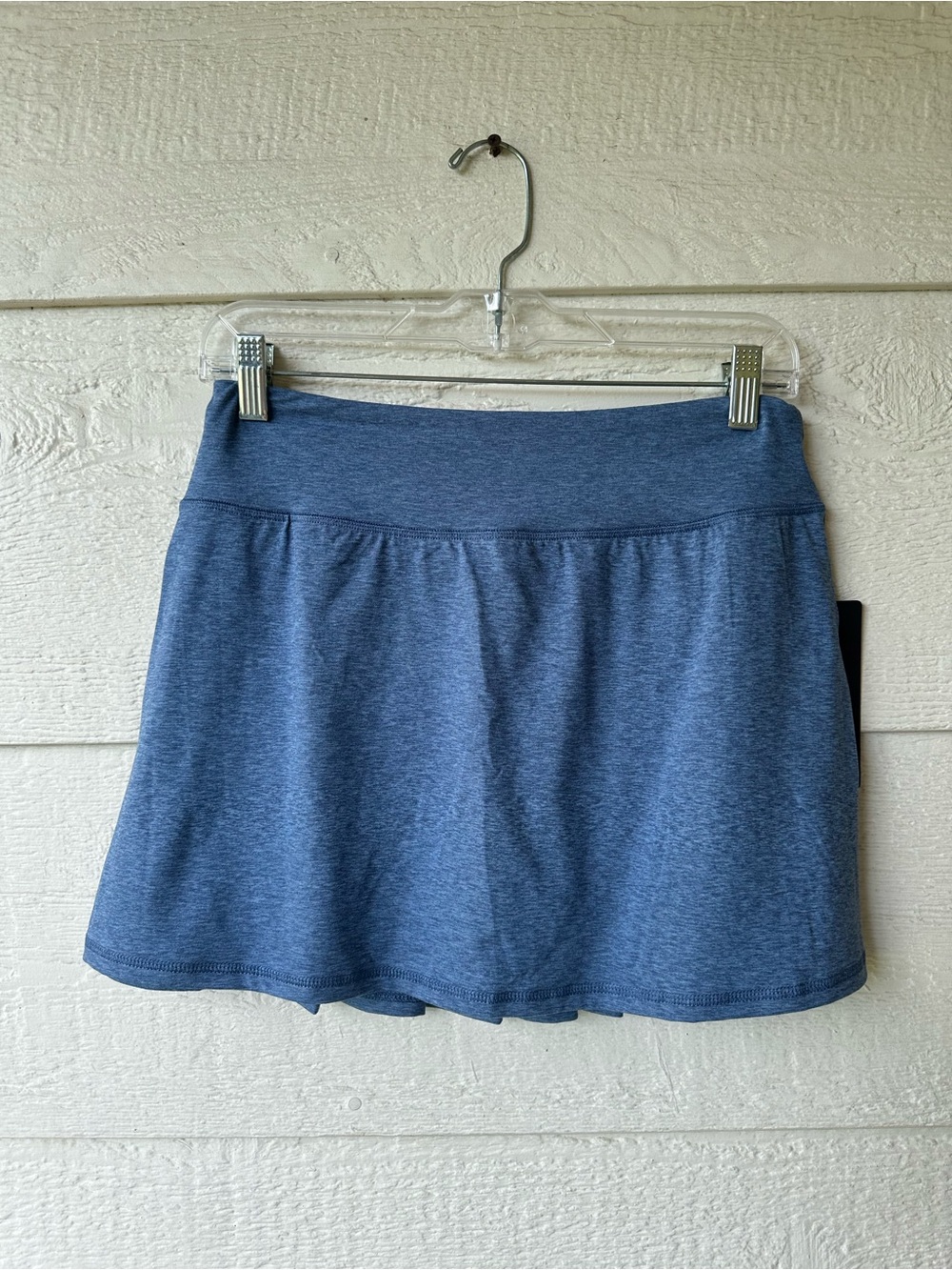 Blue pleated skort